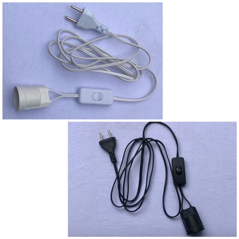 soquete rabicho 2 metros com interruptor  BIVOLT 110V E 220V bocal de lâmpada com extensor plafon lampada E-27 abajur