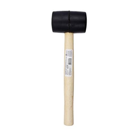Martelo De Borracha 16oz - 500g Cabo De Madeira