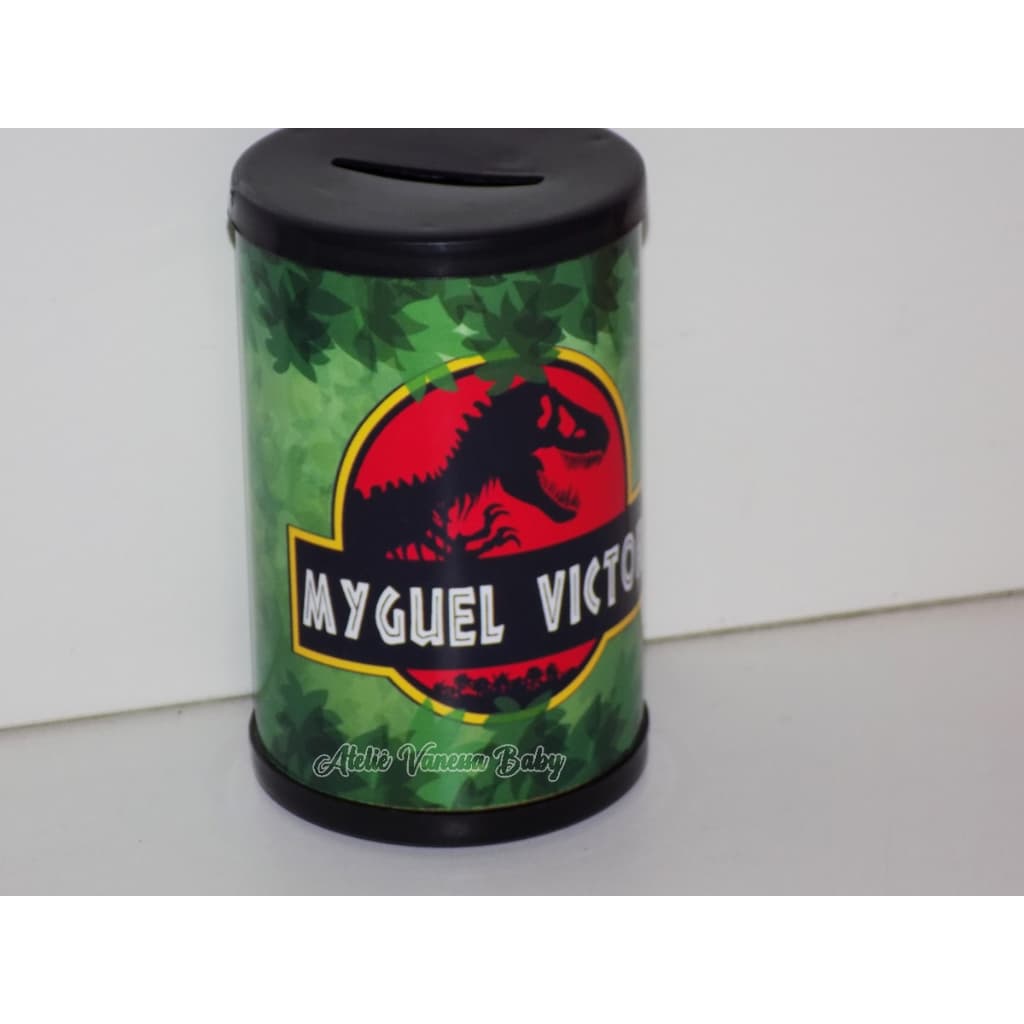 10 Cofrinho personalizado Dinossauros Jurassic Park