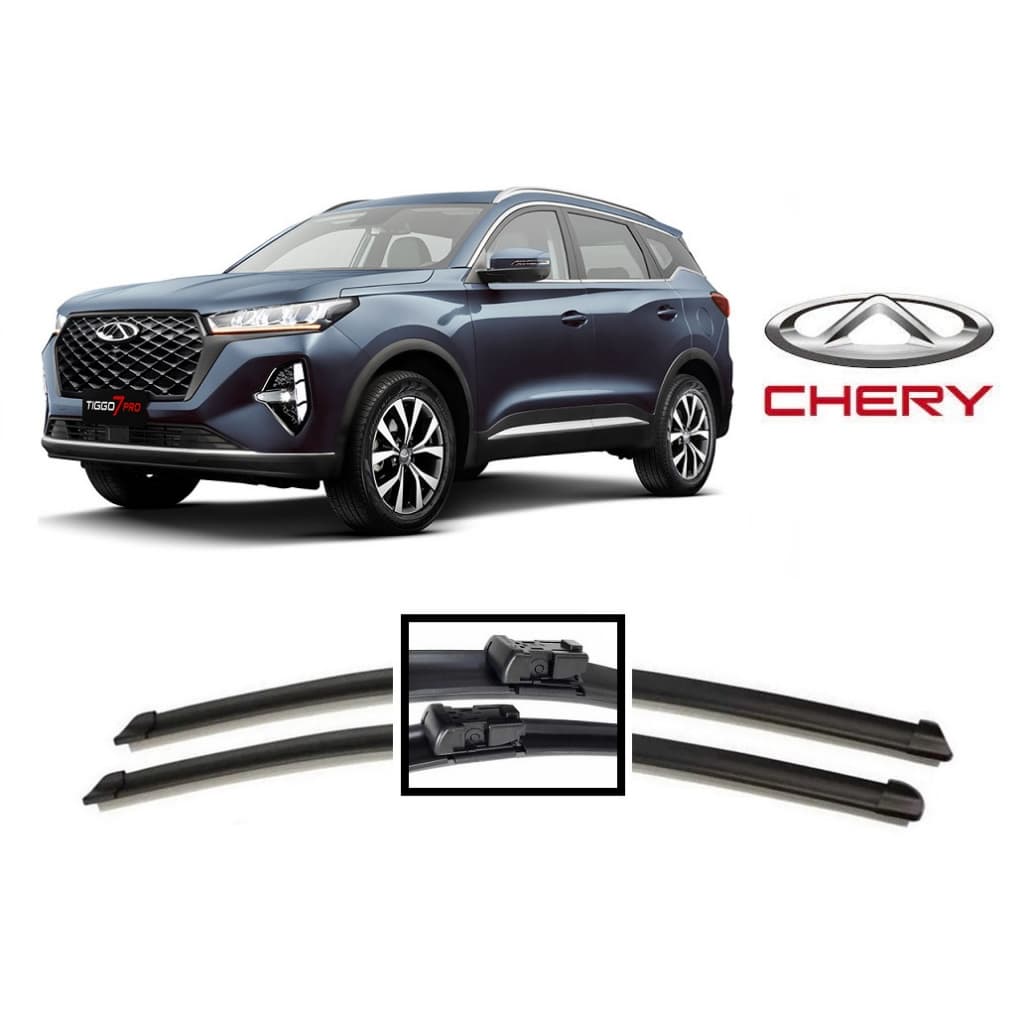 Par De Palhetas Para Limpador Parabrisa Dianteiro Chery Tiggo 7 2019 2020 2021 2022 2023 2024