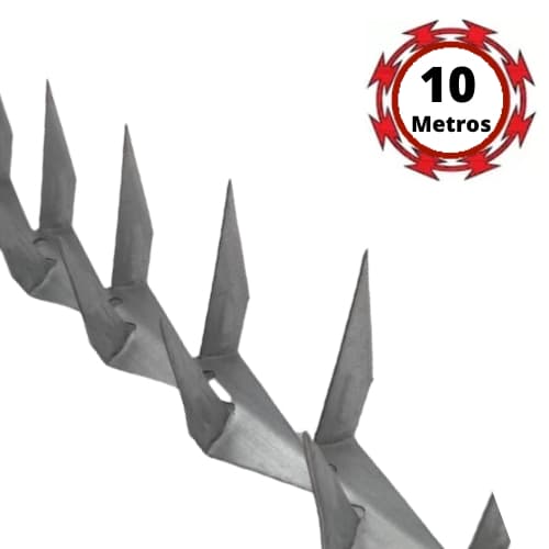 Kit com 10 Mts De Lança Cortante Para Proteção De Muro Mandíbula