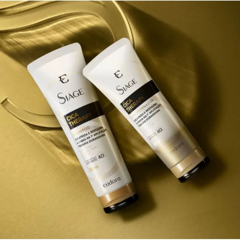 Combo Cica Therapy Shampoo E Condicionador Siage Eudora.