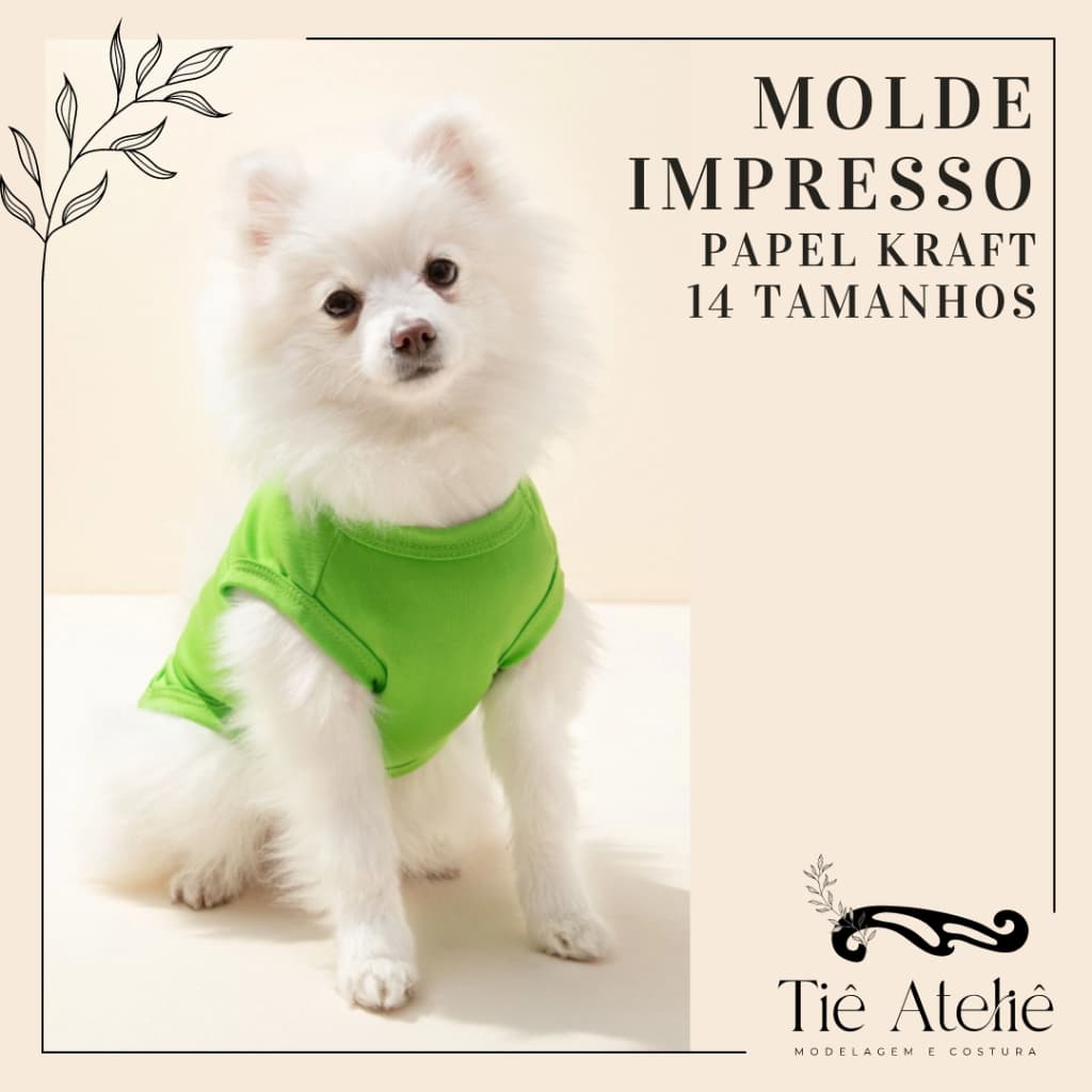 MOLDE PARA COSTURA DE ROUPINHA PET CACHORRO MODELAGEM EM PAPEL KRAFT