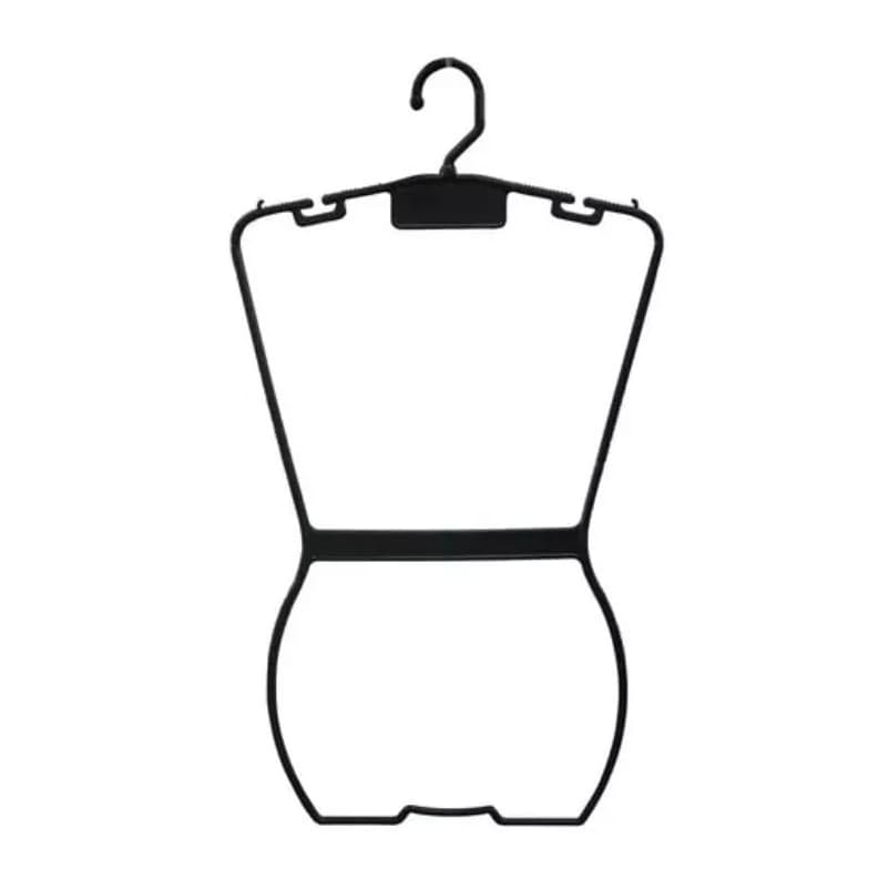 Cabide Silhueta Infantil Preto Kit Com 10 Unidades