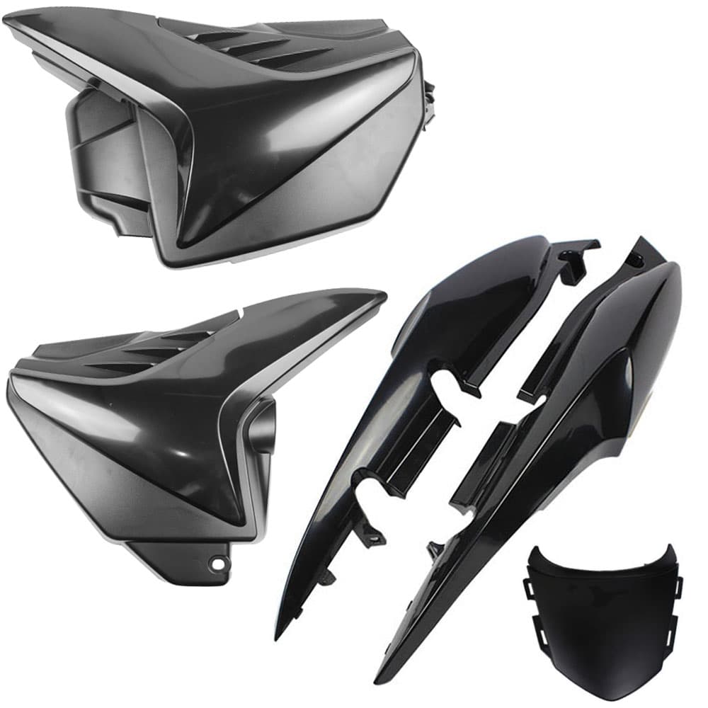 Kit Carenagem Plasticas da Titan 150 ano 2009 a 2013 ( Tampa Lateral + Rabeta ) Preto