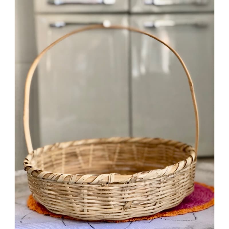 Cesta feita com fibras de bambu perfeita !!!