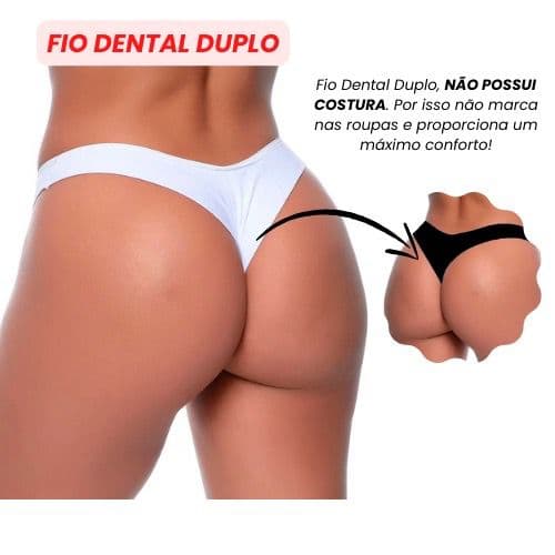 Kit 4 Calcinhas Fio Duplo Roupas Íntimas