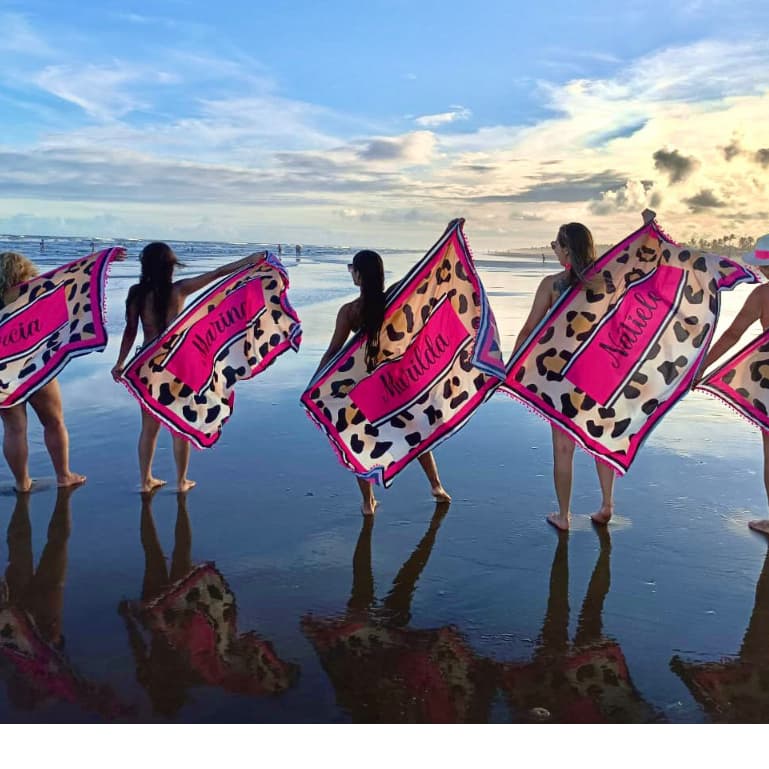 Canga Saída de Praia Pareô - Oncinha Rosa