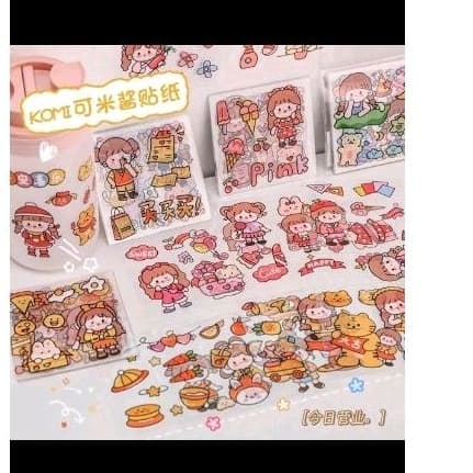 adesivo kawaii impermeável kit com 10 ou 25  cartelas variadas