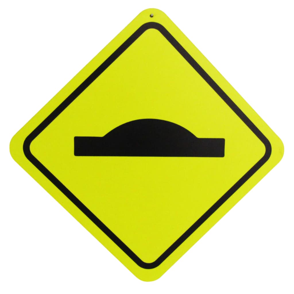 Placa Decorativa de Parede Trânsito Lombada 30cm MDF - Decoração Criativa e Moderna