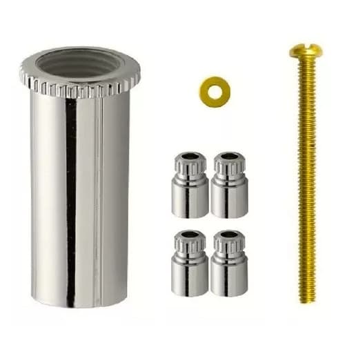 PROLONGADOR ABS CROMADO PARA REGISTRO DECA OU SIMILAR 40MM