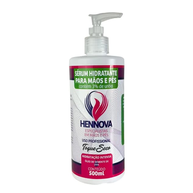 Sérum Hidratante mãos e pés Hennova Creme com 3% de Ureia 500ml