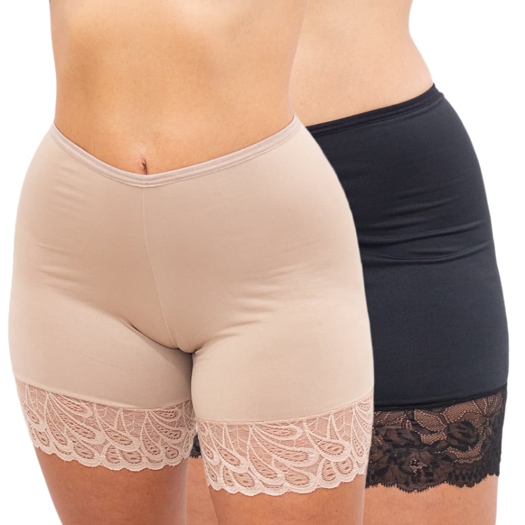 2 Short Segunda Anágua Para Não Assar Nas Pernas Vestido - Lafar
