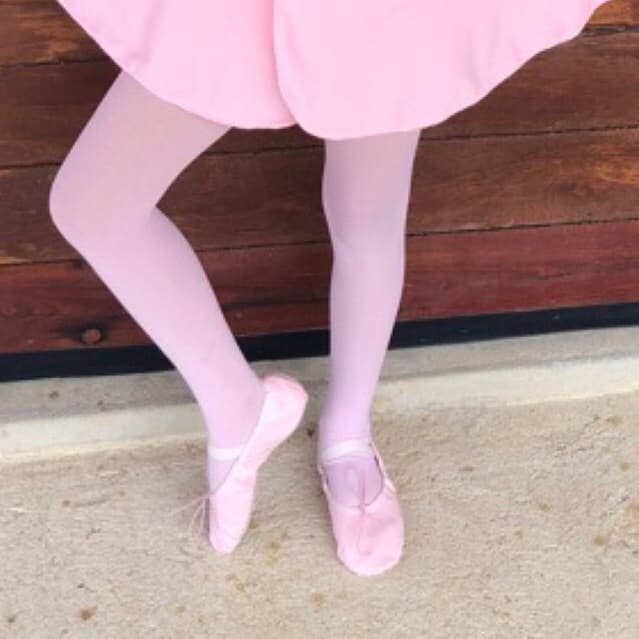 Sapatilha Ballet Meia Ponta Sintética Courino Sapatilha Bale Preto Rosa