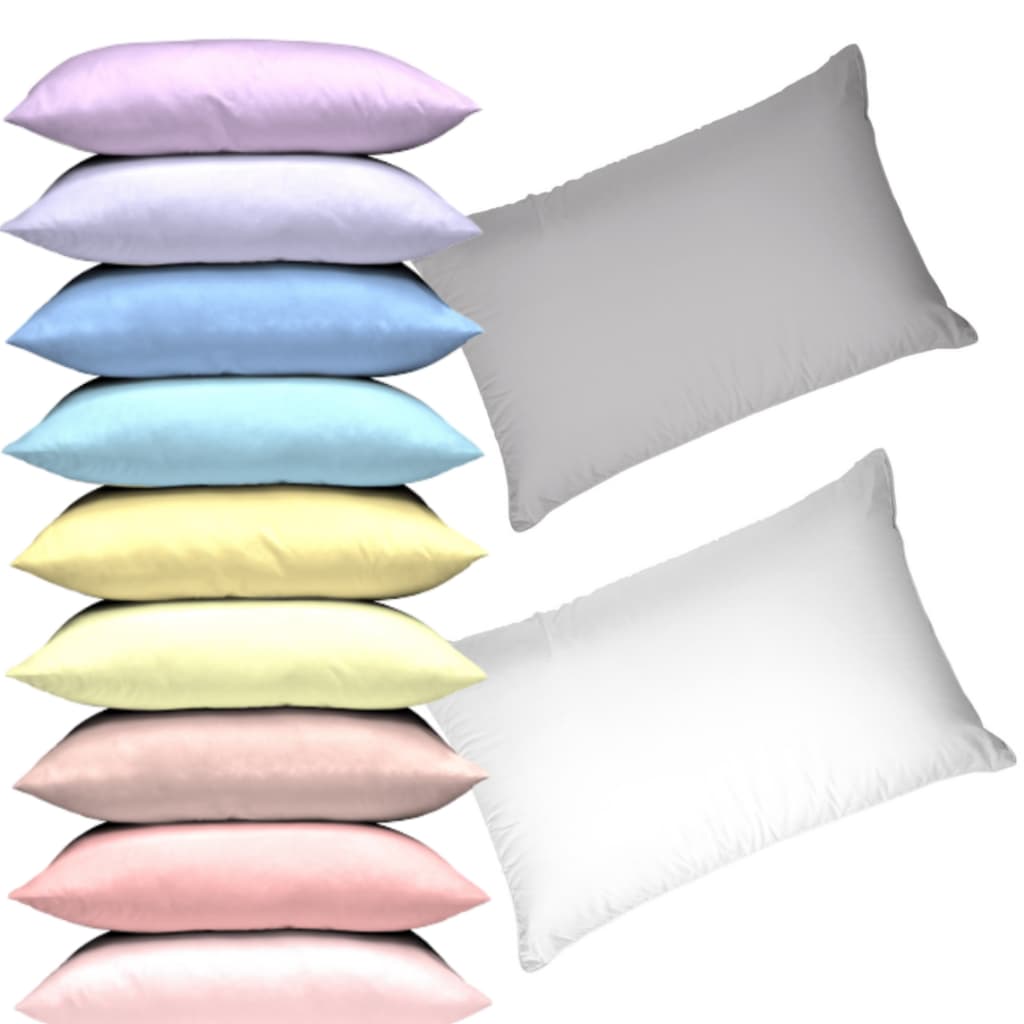 Kit 10 Fronhas Envelope 400 Fios Toque Macio Diversas Cores Hotel