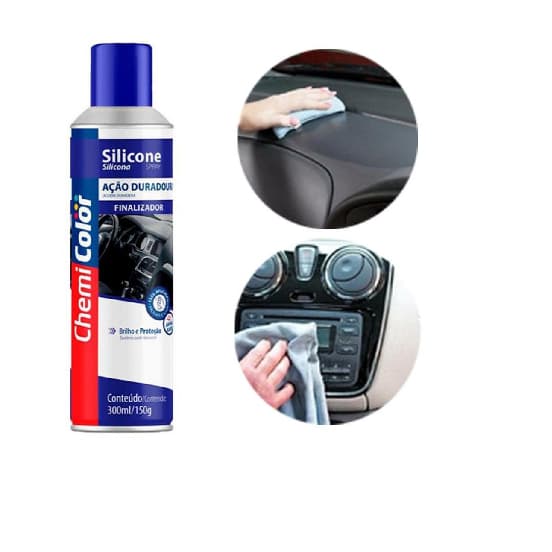 Silicone Spray Lavanda Chemi Color 250ml Carros, Esteiras, Couros 12pçs