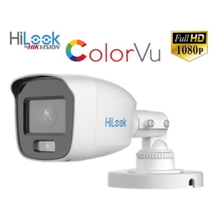 Camera de Vigilancia CCTV Hilook Bullet THC-B129 colorvu FULL HD 1080p/2MP- 2.8mm- IP67 hikvision color dia e noite 24hs
