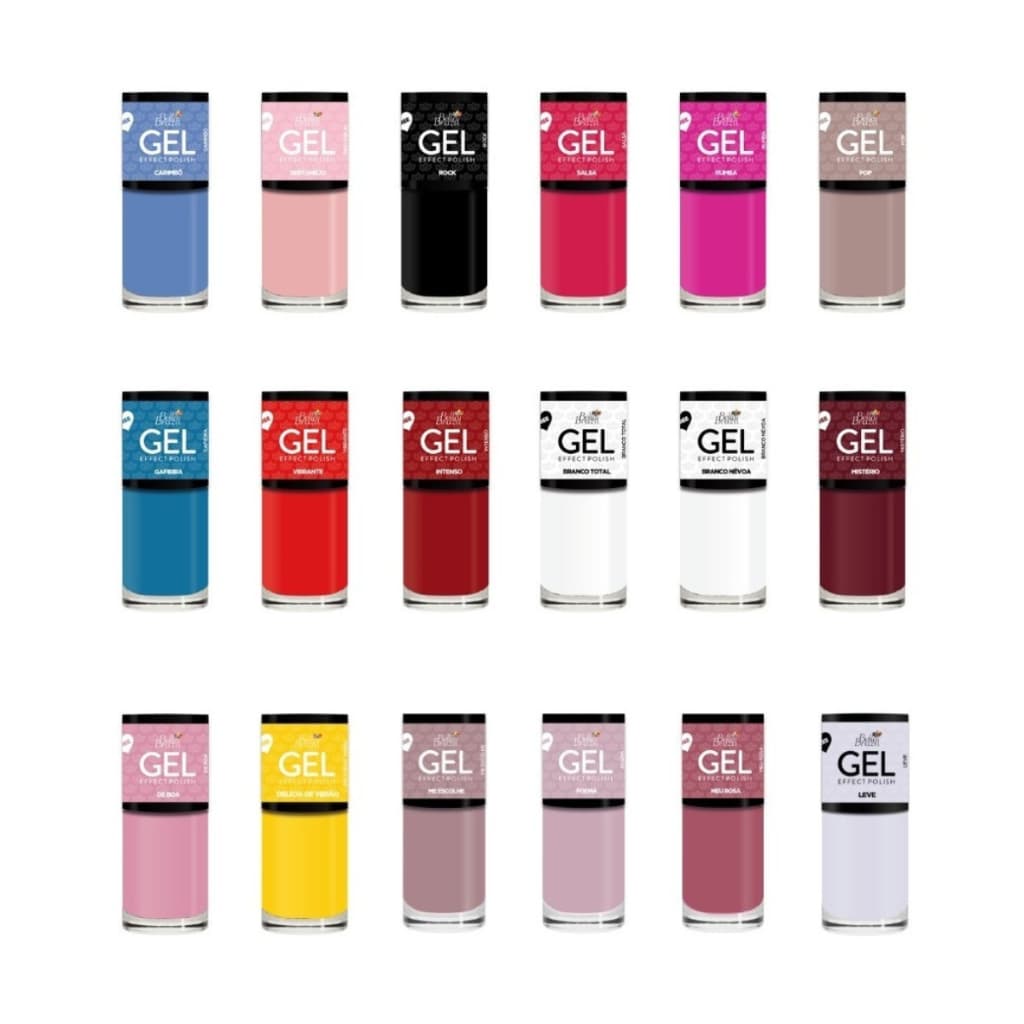 Esmalte Bella Brazil EFEITO GEL *Seca Sem Cabine* 9ml