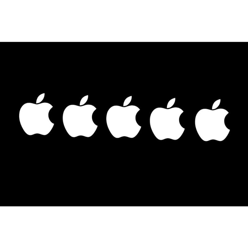 Kit de adesivos da apple holográficos para motos carros celular ou bicicletas
