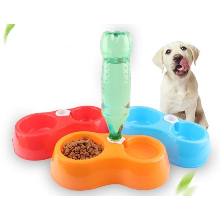 Comedouro E Bebedouro  Para Cães Gatos Pet Filhotes