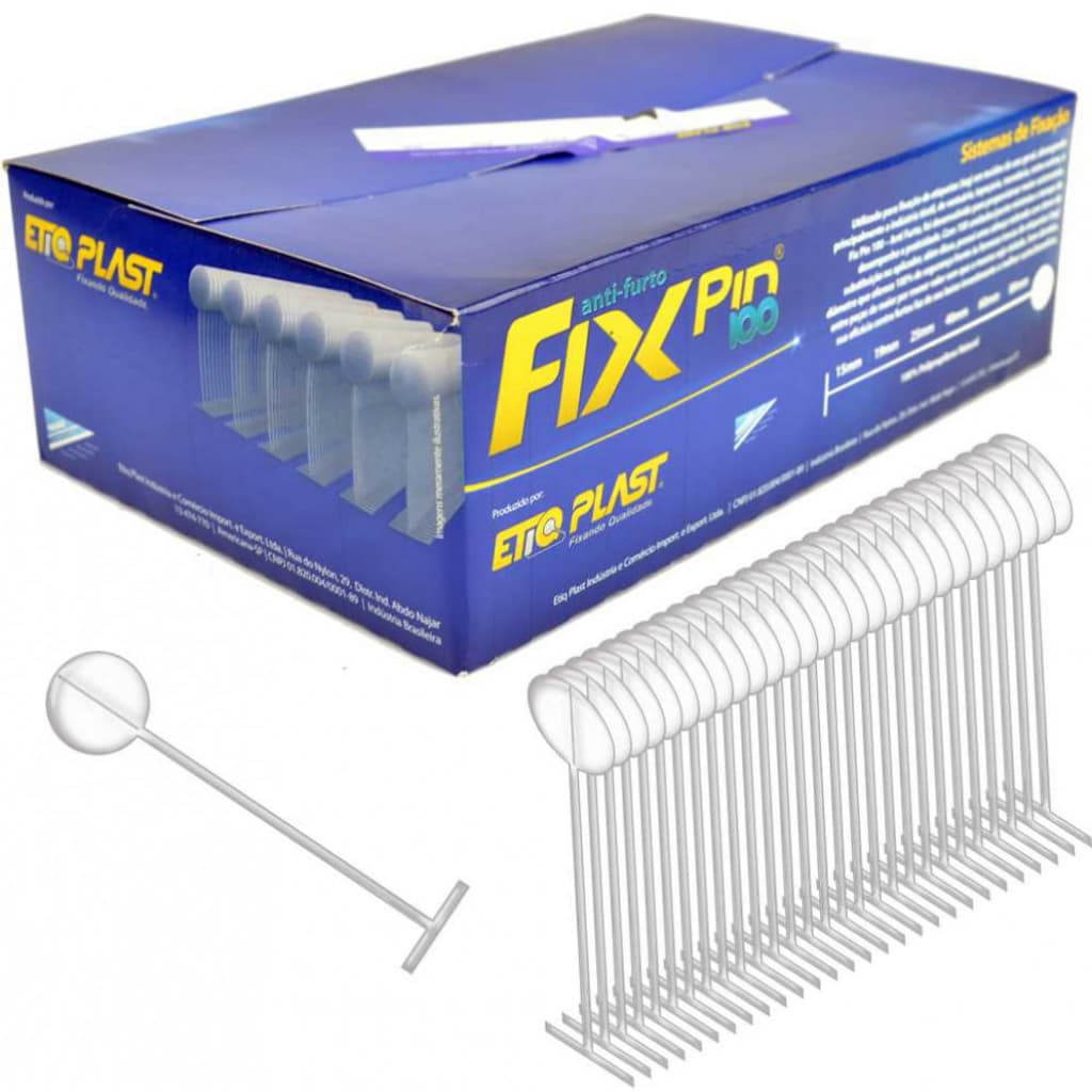Pino Plástico Para Tag Anti Furto Fix Pin C/5000 Oferta- VÁRIOS TAMANHOS