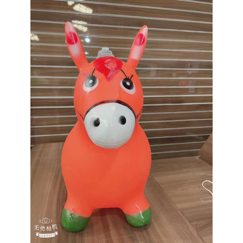 Cavalinho Upa Upa Pula Pula Inflável Musical Brinquedo Infantil