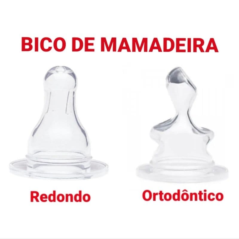 Bico de Mamadeira Redondo ou Ortodôntico