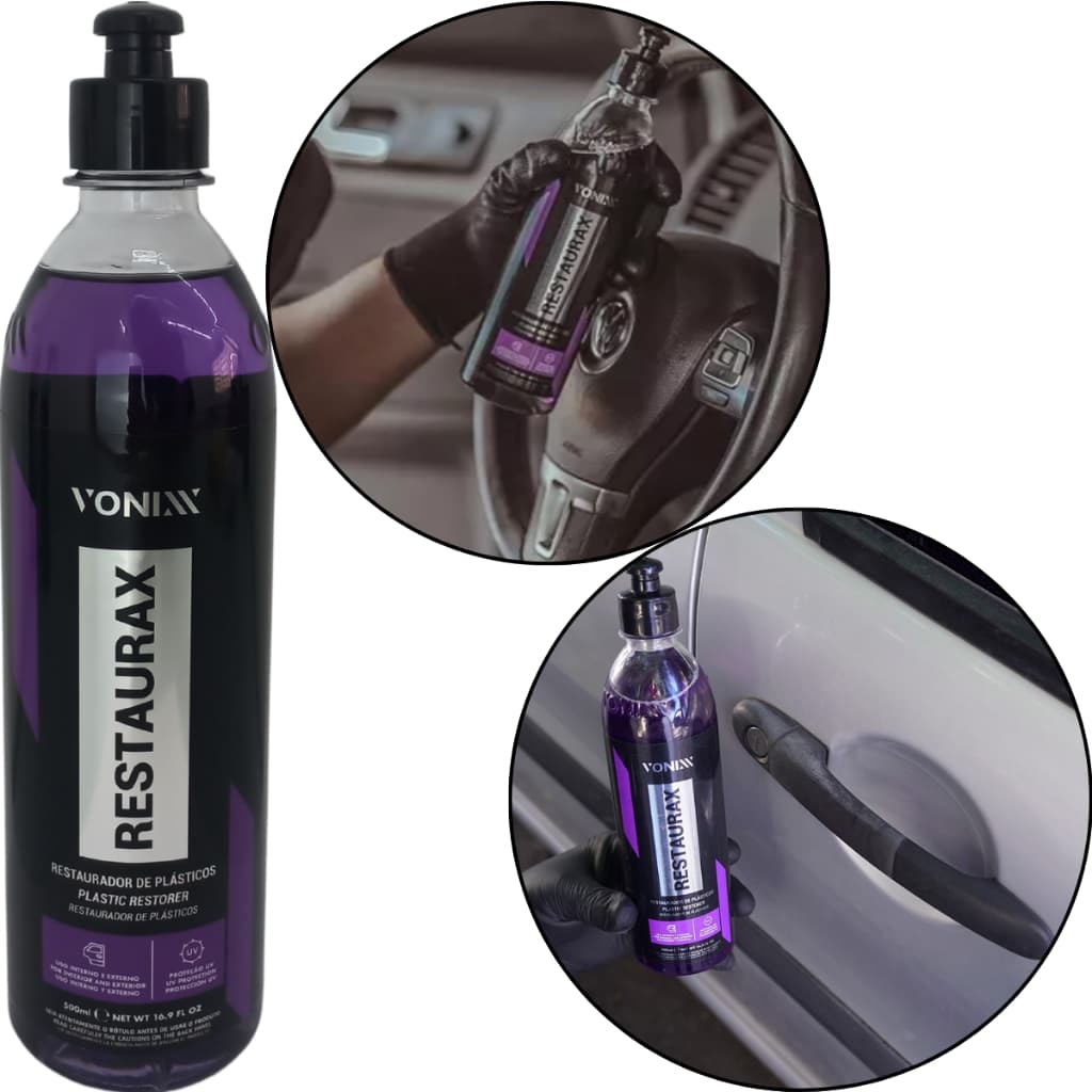 Restaurax Restaurador de Plasticos e Borrachas 500ml Vonixx