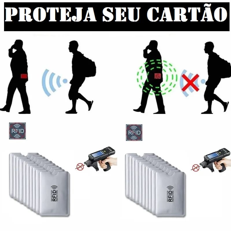4 Capas Anti Roubo Banco Cartão de Crédito Protetor NFC Bloqueio Capa Segurança Folha Alumínio Cartão Magnético