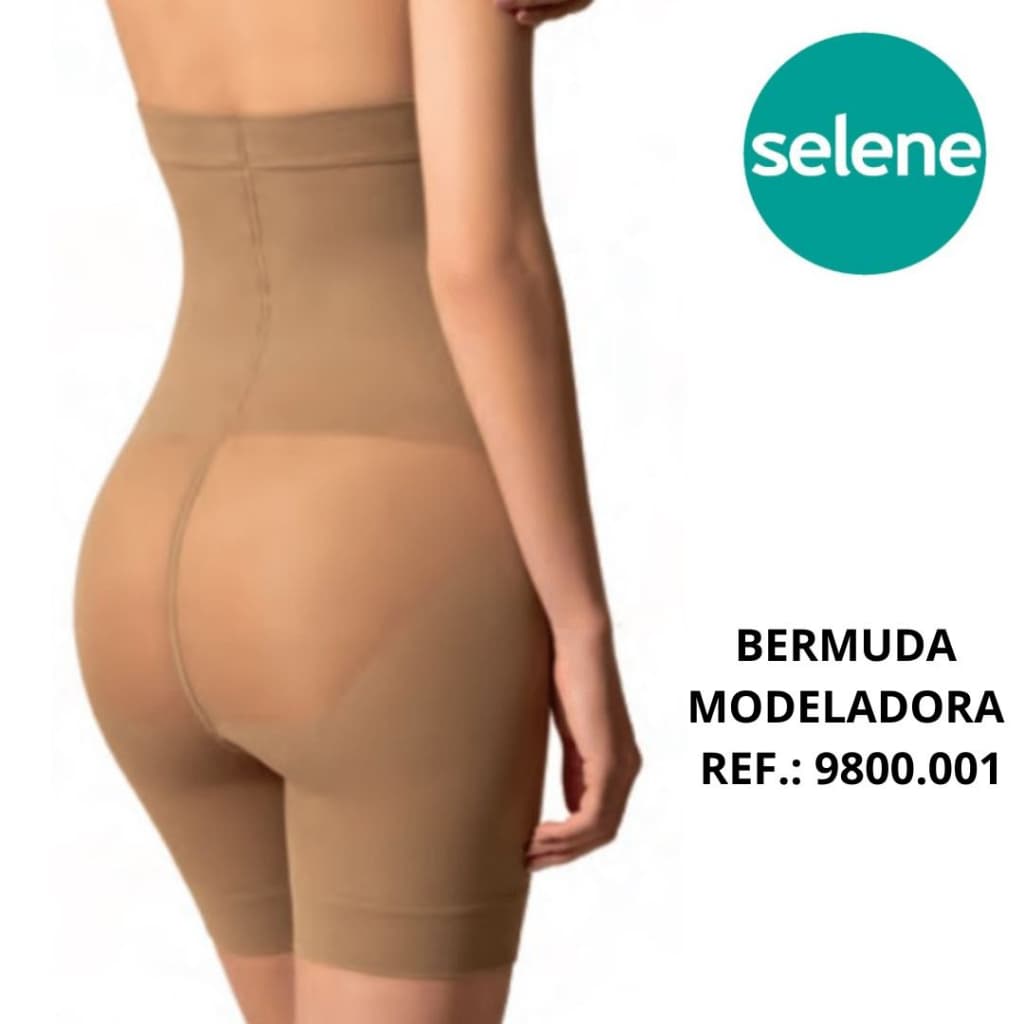 Modelador com silicone no cós elastano Selene Ref.: 9800