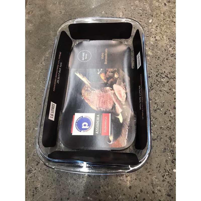 Assadeira de vidro refratário pequena 1,6 litros (peça única/desapegos)