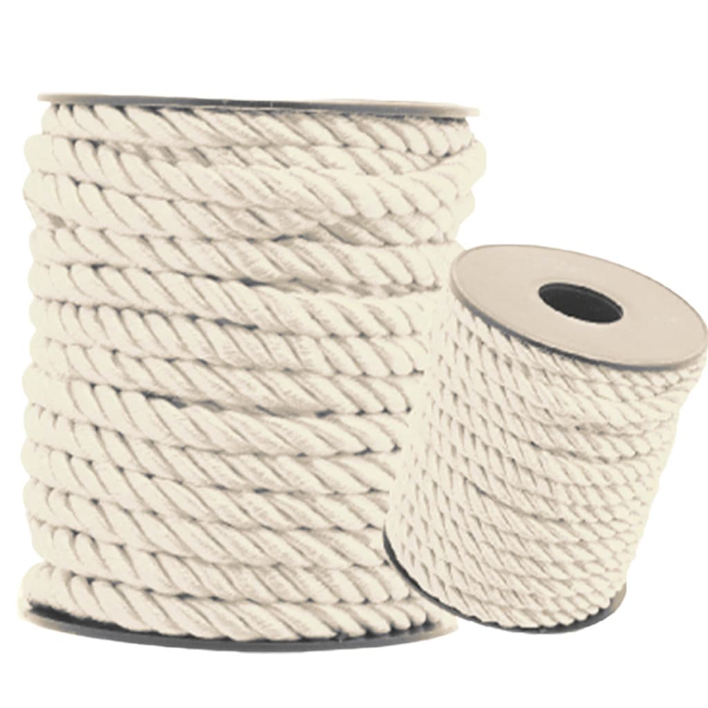 Cordão De São Francisco Bege Natural 6mm - Com 10 Metros - MGX