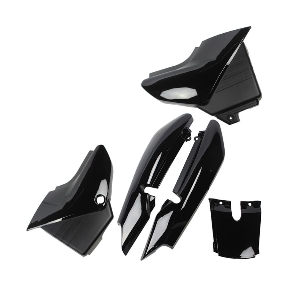Kit Carenagem Plasticas Rabeta + Tampas Laterais da Moto YBR 125 ano 2002 até 2008