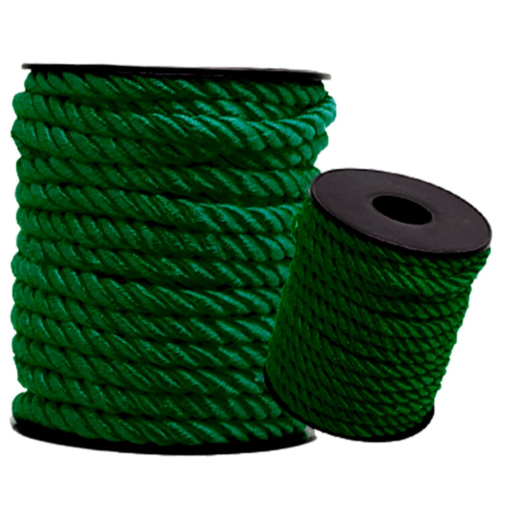 Cordão De São Francisco Verde Bandeira 6mm - Com 10 Metros - MGX
