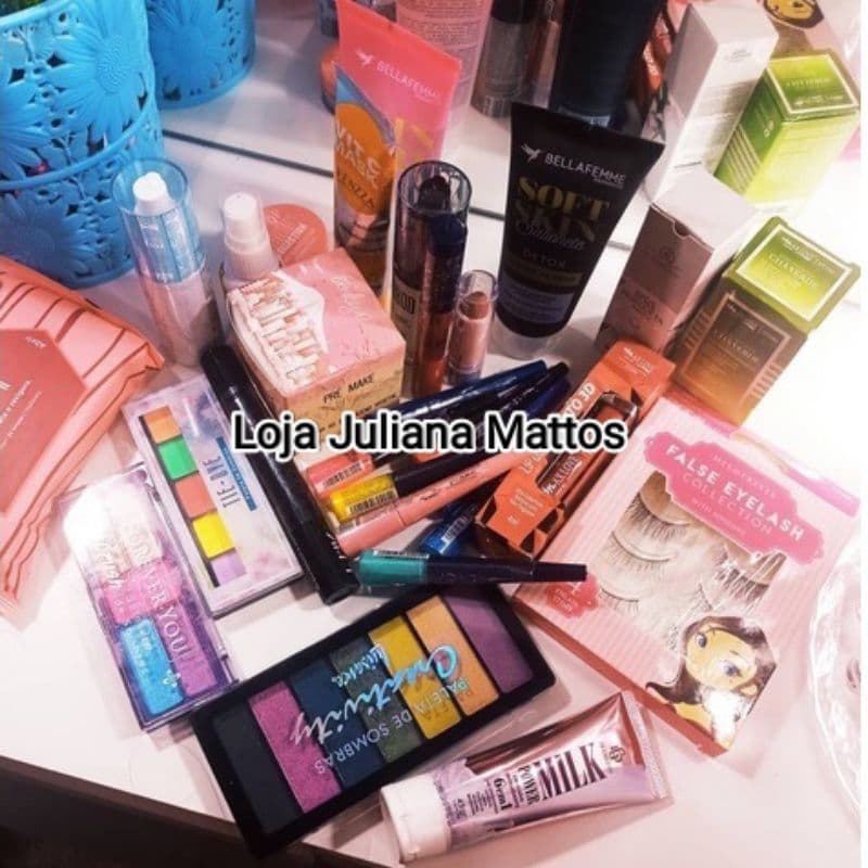 Kit de Maquiagem+Skincare 10 itens Itens na Descrição