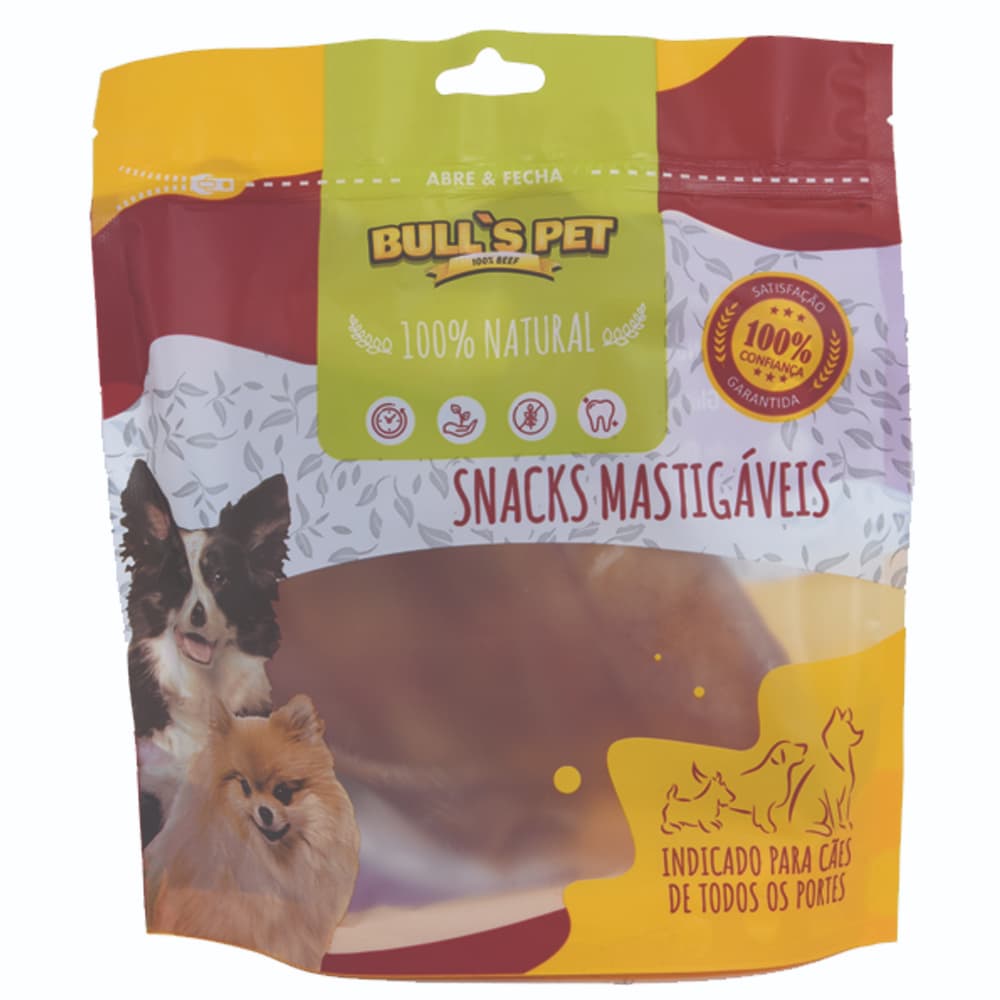 Orelha Suina Snacks Bull's Pet Petisco Unid.