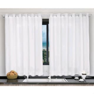 Cortina Para Cozinha Sala e Quarto Decoração de Casa Tecido Oxford ou Estilo Voil 2x1,40 Metros