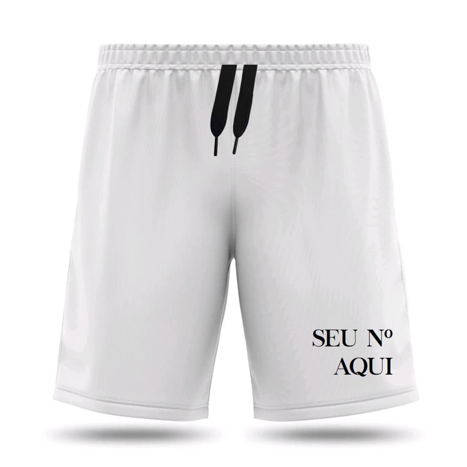 Bermudas Shorts Calção Futebol Básico Academia Treino Númeração - (Escolha seu Número)