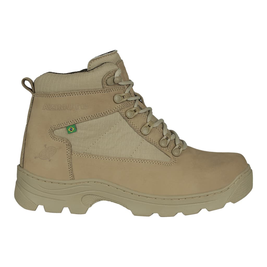 Bota Militar Bope Coturno Motociclista Azimute Couro Macio
