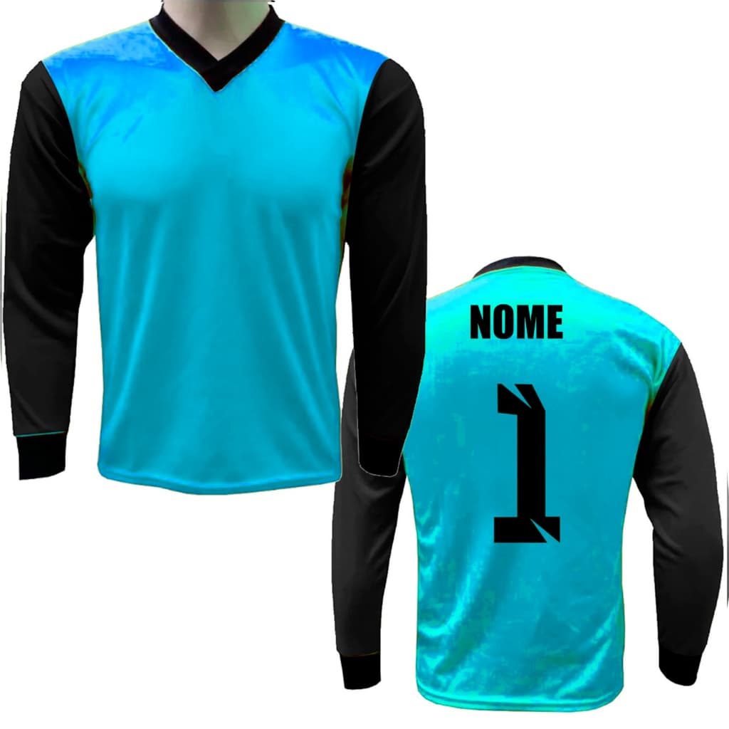 Camisa De Goleiro Infantil e Adulto N.1 e com Nome.