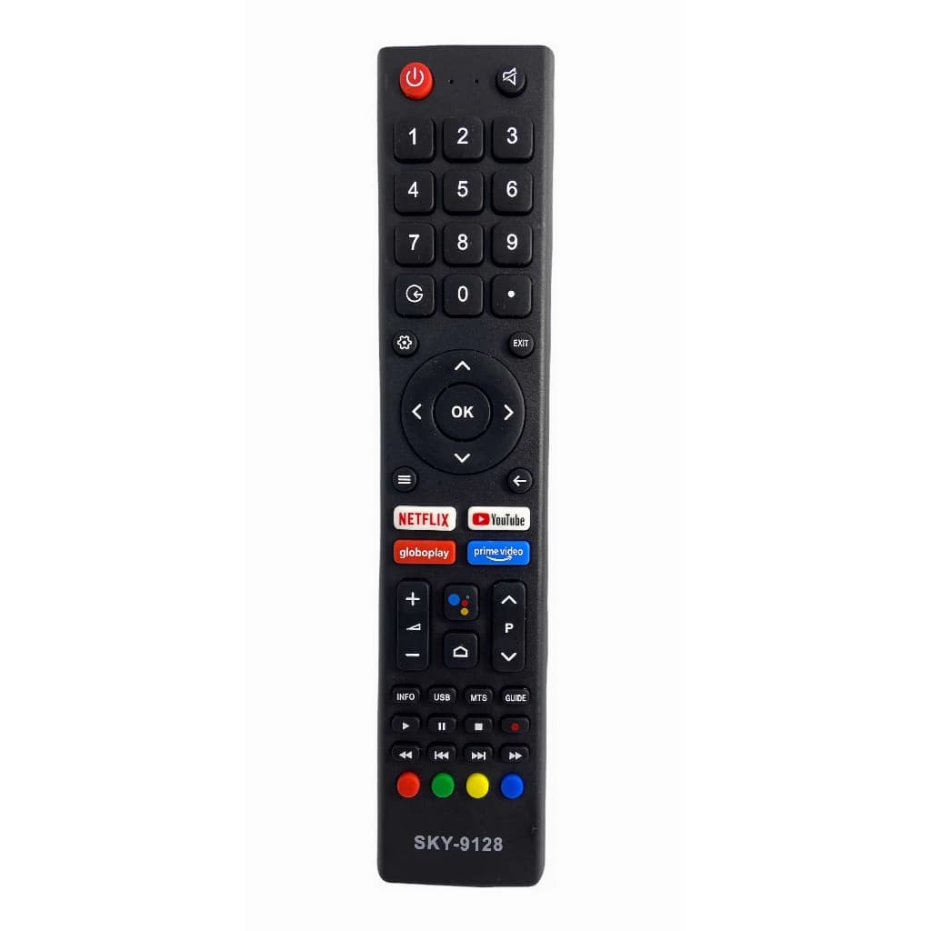Controle Remoto para TV LED Philco Smart com Netflix / Youtube / Globo Play / Prime Vídeo - 7718 / PTV32E20AGBL