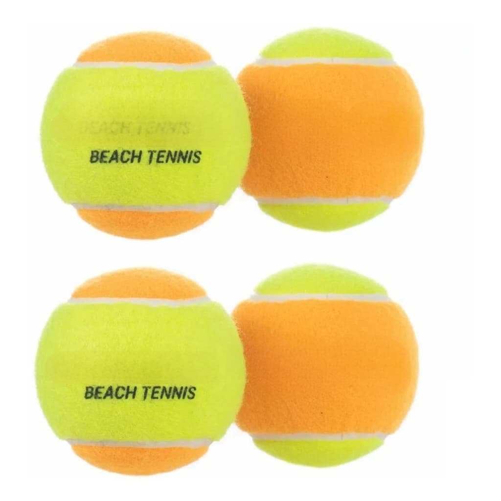 Bola De Beach Tennis Kit 4 Bolinhas Profissional Certificado ITF