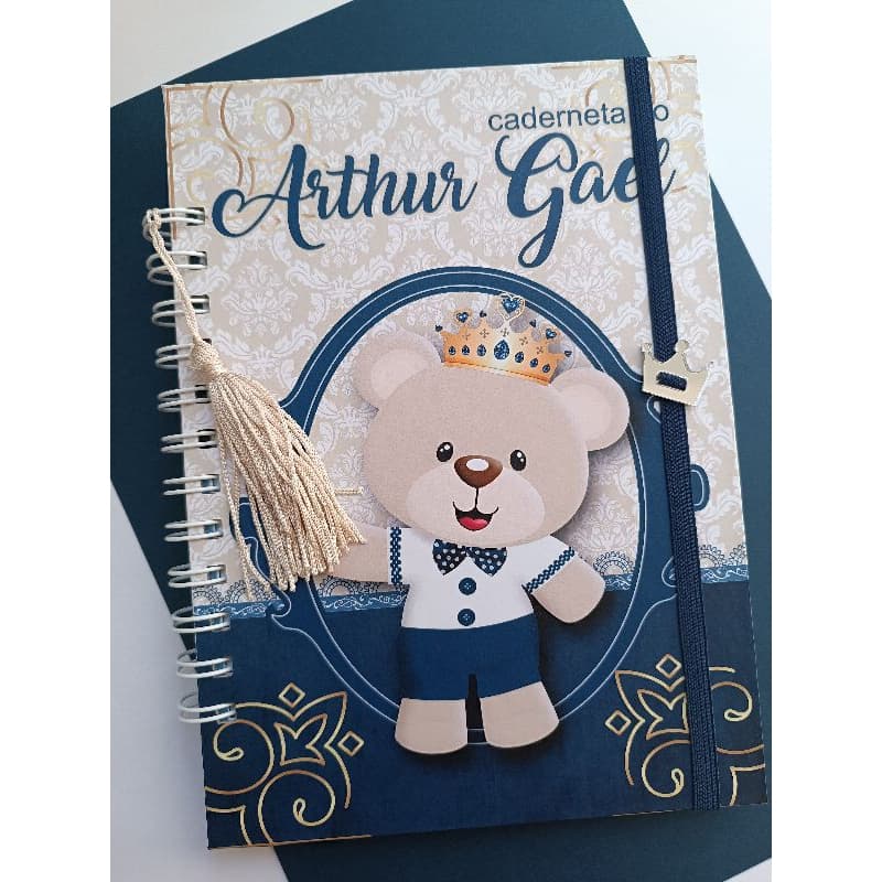 Caderneta de Vacina ursinho - Vacina - Caderneta Personalizada