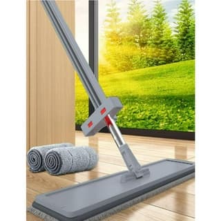 Rodo Magico ESFREGÃO Inteligente Mop 360 Graus Flexível Dobrável Azul Envio 24h PUXA E SECA