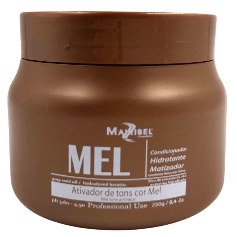 Ativador de Tons Mel Hidratação Mairibel 250g Cabelo Moreno Iluminado