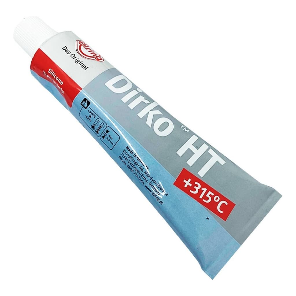Cola De Silicone Junta Liquida Cinza Para Motor Alta Temperatura Dirko Elring Até 315°