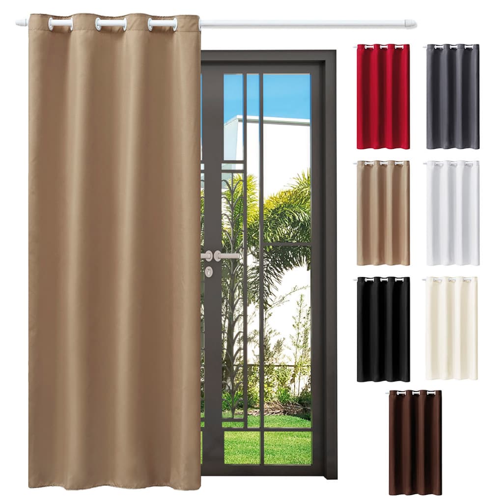 Cortina Jasmim Porta Balcão Para Sala Ou Quarto Folha Unica 1,40 X  2,50m