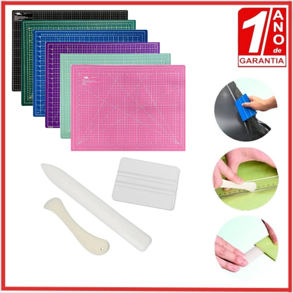 Kit Base de Corte 22x30cm, 30x45cm, 60x45cm ou 90x60cm + Vincador Pressionador Dobradeira
