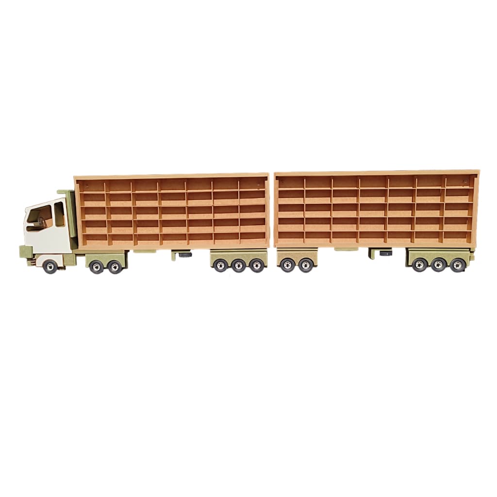 Expositor Em Mdf Ultra Bi Trem 70 nichos escala  1:64 R.