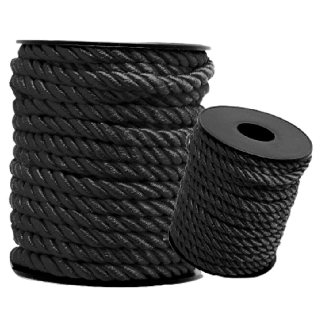 Cordão De São Francisco Preto 8mm - Com 10 Metros - UMK